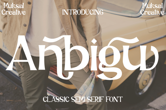 Anbigu: A Trendy Display Font for Bold Campaigns