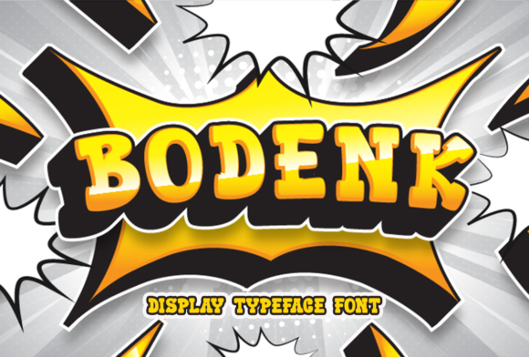 Bodenk: A Bold Display Font for Digital Creatives