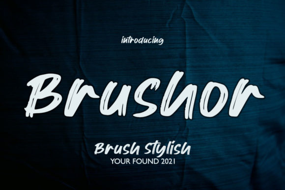 Brushor: A Cool, Brushed Display Font for Modern Branding