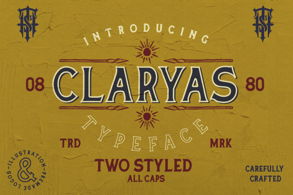 Claryas Font: Elevating Brand Identity with Vintage Style