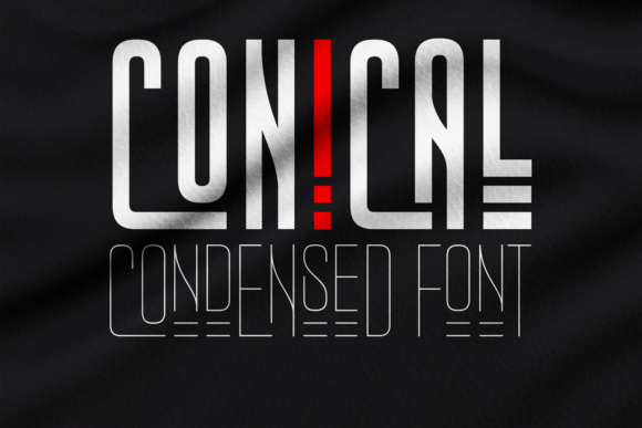Conical Font for Eye-Catching Campaign Designs