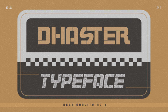 Dhaster Display Font for Handmade Creations