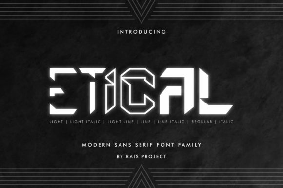 Etical: A Futuristic Font for Bold Campaign Designs