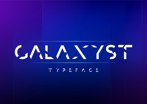 Galaxyst: A Geometric Display Font for Editorial Design