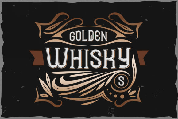 Golden Whisky: A Vintage Display Font for Bold Campaigns