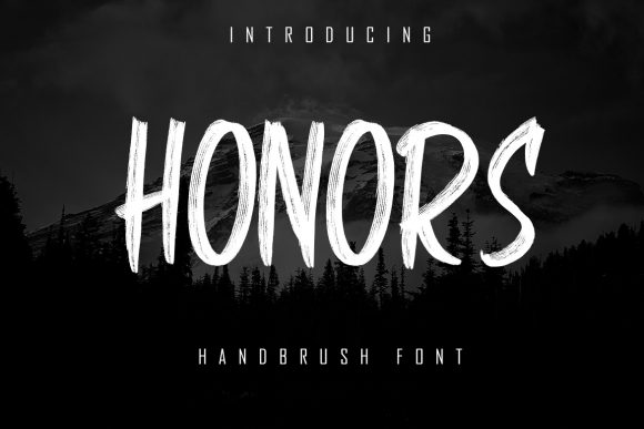 Honors: A Cool, Thick Lettered Display Font for Bold Branding