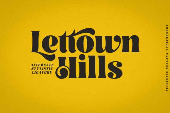 Lettown Hills: A Modern Font for Polished Branding