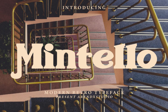 Mintello: A Vintage-Inspired Display Font for Bold Branding