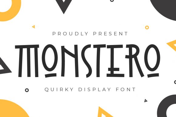 Monstero: A Quirky Display Font for Bold Visuals