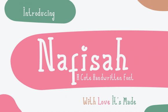Nafisah Font for Handmade Creations