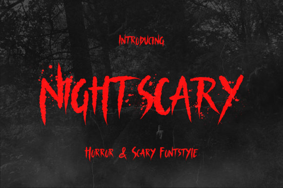 Nightscary: A Spooky Display Font for Creepy Creativity