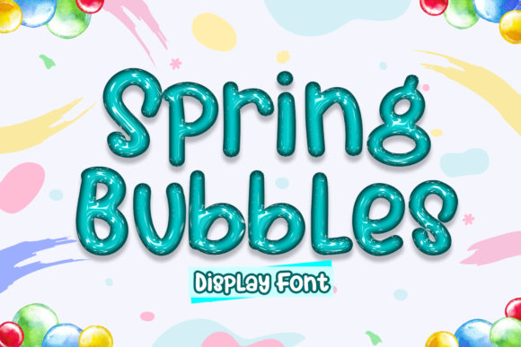 Spring Bubbles: A Playful Font for Handmade Creations