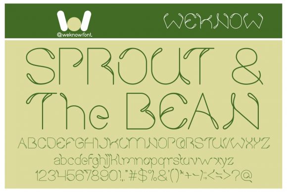 Sprout and the Bean Font for Branding Projects