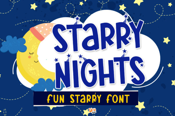 Starry Nights Font for Web Design and Digital Creativity