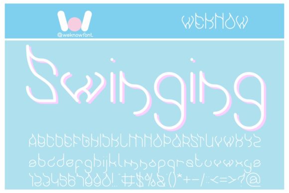 Swinging Font for Editorial Design and Branding