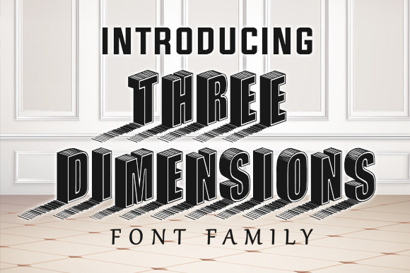 Three Dimensions: A Display Font with Depth and Versatility