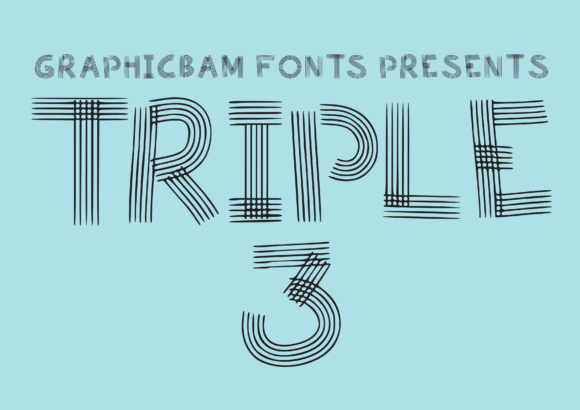 Triple 3 Font for Eye-Catching Campaign Designs