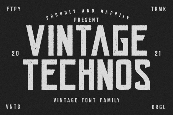 Vintage Technos: A Timeless Display Font for Modern Design